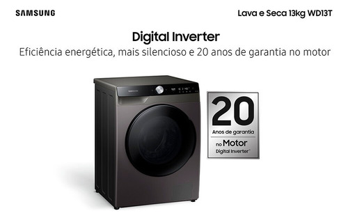 Lava E Seca Samsung 13 Kg Smart Digital Inverter - Wd13t