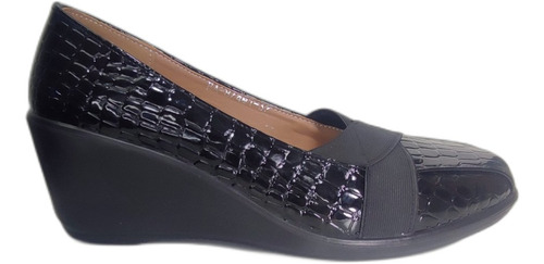 Zapato Terraplen Señora Negro