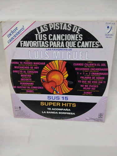 Lp's De Luis Miguel 15 Exitos Y Vinil Pequeño (Usado)