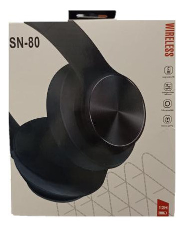 Auriculares Inalambricos Color Negro Sn-80