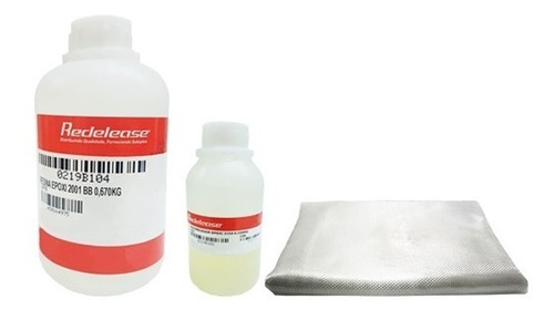 Resina Epoxi Cristal + 4m De Tecido De Fibra De Vidro 110