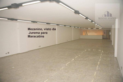 Imagem 5 de 28 de Salão, Ponto, Sobrado, Comercial Par Alugar Em Moema, 1555 M² Útil, 500 M² Total, 20 Vagas De Garagem, São Paulo. - Sl0193