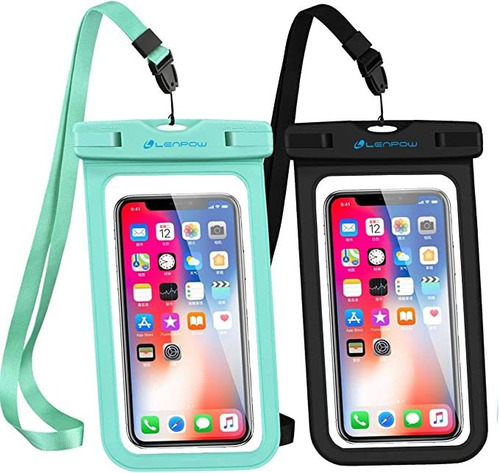 Lenpow Funda Impermeable Para Teléfono Móvil, 2 Unidades .