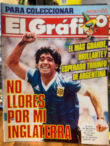 Mundial 86', El Gráfico (7 Revistas), Maradona, Campeones. (Usado)