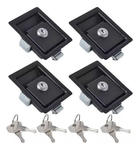 Trailer 4x Preto Porta Paddle Trava Alça Maçaneta Deadbolt