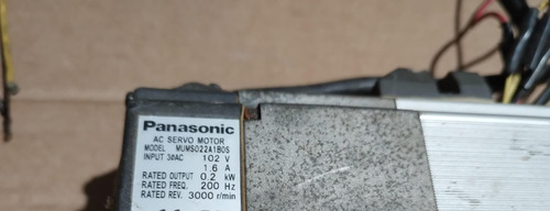 Servomotor Panasonic 0.2kw 1.6a 102v Com Freio (Usado)