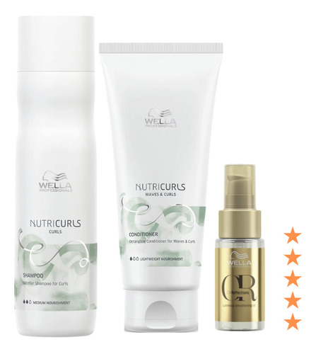 Wella Nutri Curl Kit + Aceite - mL a $991