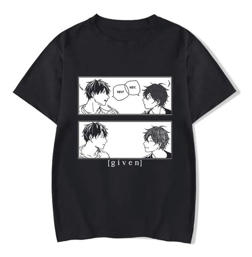 Camiseta Unissex Algodão Anime Yaoi Given Personagens