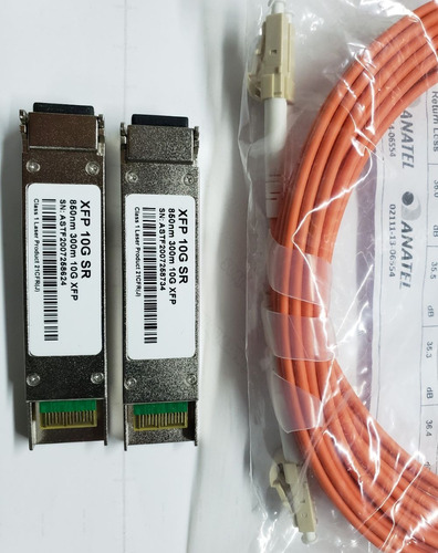 Kit Cabo Conexao Direta Dac Xfp/xfp 10gb 3mts Ubnt Mikrotik