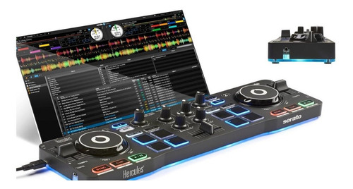 Imagen 4 de 9 de Hercules DJControl Starlight - Negro