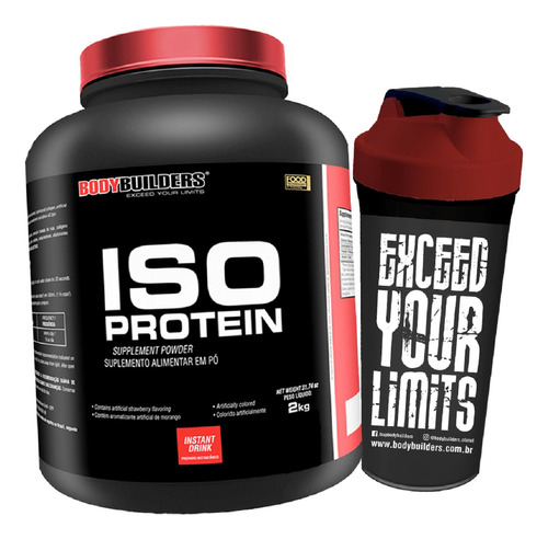 Whey Proten Isolado 2kg + Coqueteleira Sabor Baunilha