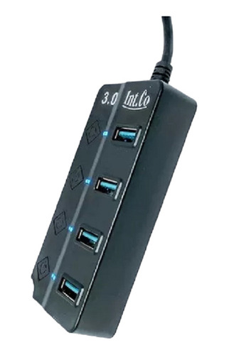 Hub Usb Int.co 4 Puertos 3.0 Alta Velocidad Tablet Note