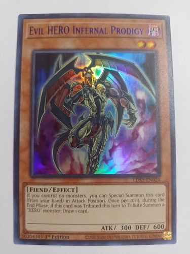 Evil Hero Infernal Prodigy Ultra Rare (blue) Yugioh