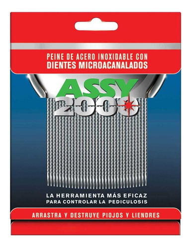Pediculicida Assy Peine Acero Con Dientes Microaca Assy