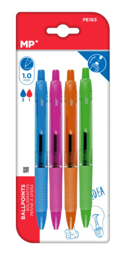 Pluma Boligrafo Color Full Oferta 4uds Mexico Paper 