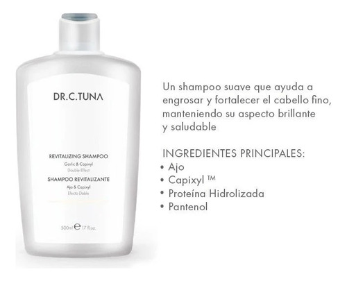 Set Revitalizing Dr C Tuna Shampoo 500 Ml+ Mascarilla 200 Ml