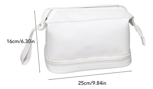 Bolsa De Maquillaje De Doble Capa Para Mujer De Gran Capacid