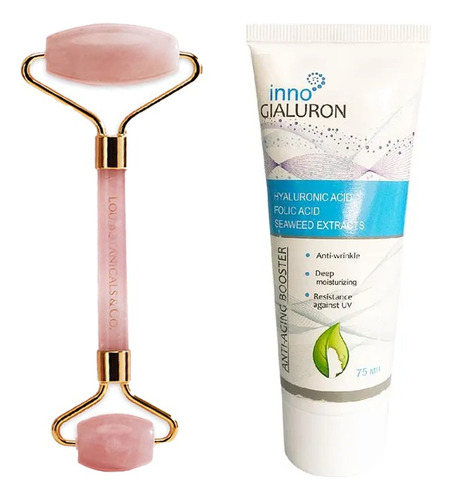 Crema Antiarrugas Inno Gialuron + Rodillo Cuarzo Rosa