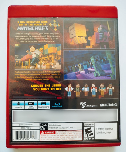 Videojuego Minecraft Story Mode Para Ps3 (Usado)