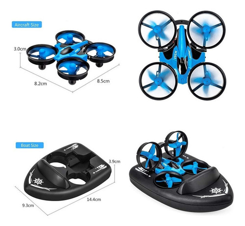 3 Em 1 Controle Remoto Hovercraft /