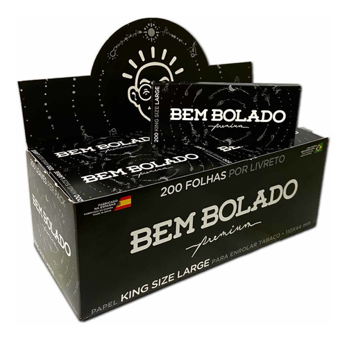 Caixa Seda Bem Bolado Premium King Size 200 Folhas C/40