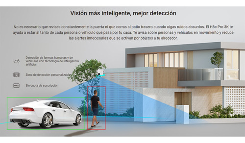 Cámara Seguridad Wifi H8c Pro 5mp Giratoria 360 Inteligente