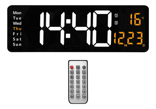 Reloj De Pared Digital De 15 Usb Pantalla De Dos Colores