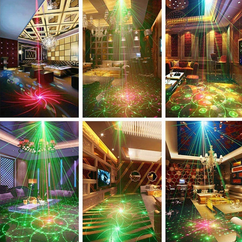 Luces Fiesta Laser Dj Audioritmicas Estroboscopica Proyector