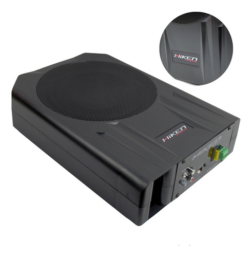 Caixa De Som Automotiva Amplificada Slim 8 Pol Carro 200w 4 Ohms