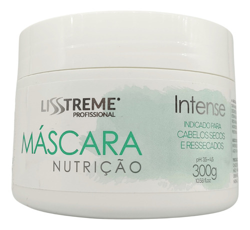 Mascara 300g Lisstreme Nutrição Intensa Alto Brilho & Maciez