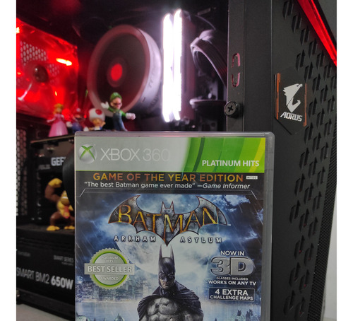 Batman Arkham Asylum 3d Edición Juego Del Año Xbox 360