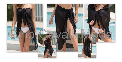 Imagen 2 de 4 de Kimono Pareo Salida Playa Vestidos Trajes Baño Bikinis Gc