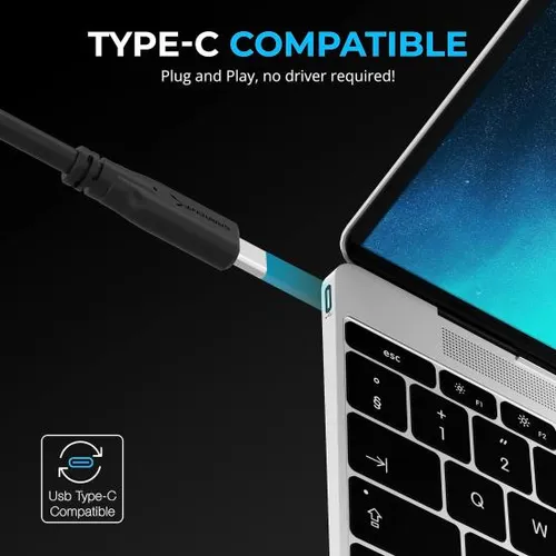 Hub Usb-c Sabrent Multipuerto Con Fuente Y 3 Puertos
