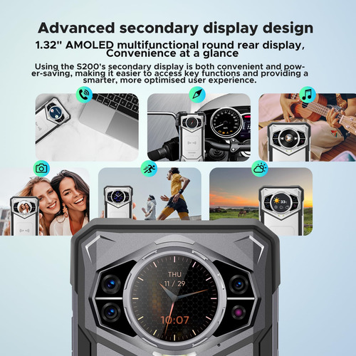 Smartphone Doogee S200 Rugged 5g 32gb+256gb 10100mah 33w