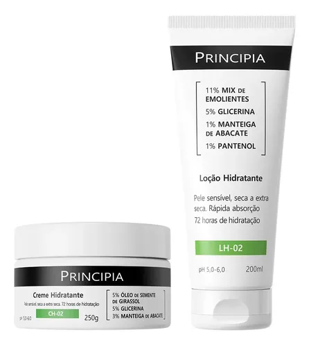 Principia Kit Hidratação Corporal Lh-02 200ml + Ch-02 250g