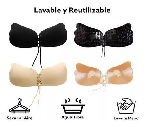 Bra Brasier Strapless Push Up Invisible Sin Tirante