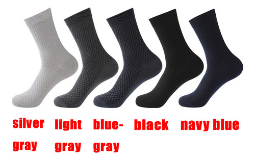 Set De 5 Pares De Calcetines Transpirables Para Hombre