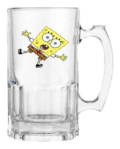 Vaso Cervecero Dibujos Animados B2 Transparente E055