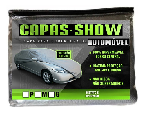 Capa Pra Cobrir Carro Forro Impermeável Proteger Sol E Chuva