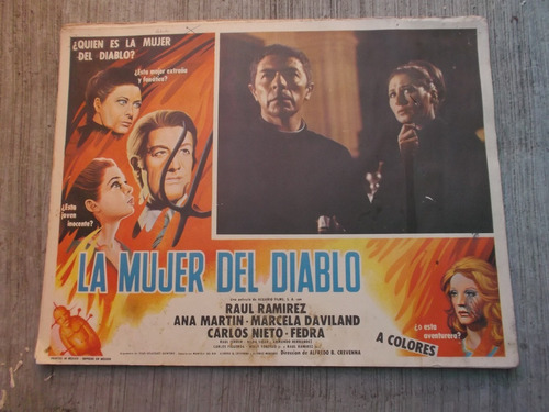 Vintage Lobby Card Ana Martin En La Mujer Del Diablo!