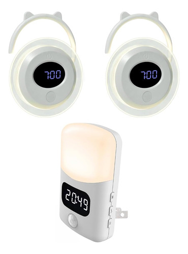 Reloj De Baño, Luz Nocturna Con Sensor De Movimiento Led