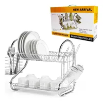 Comprar Escurridor De Platos Acero Cubiertos Organizador Cocina