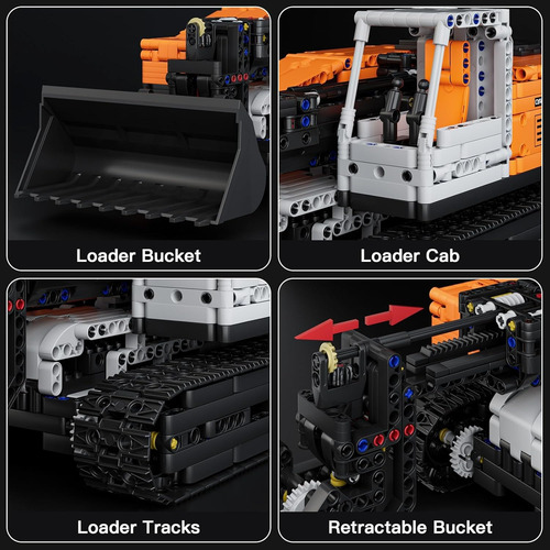 Tecnología Bulldozer Bloques De Construcción App Rc Control