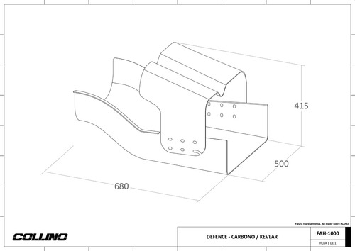 Imagen 3 de 4 de Proteccion Piernas Defence Butaca Competicion Collino Cuot