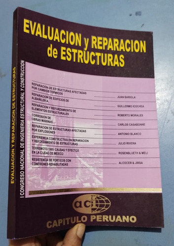 Libro Evaluación Y Reparación De Estructuras Aci