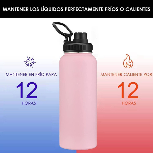 Bote De Viaje Para Botellas De Agua Fría Y Caliente De Acero
