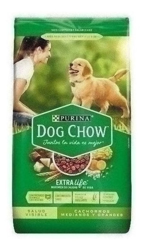 Dog Chow Salud Visible Cachorros Medianos Y Grandes - 1 Kg