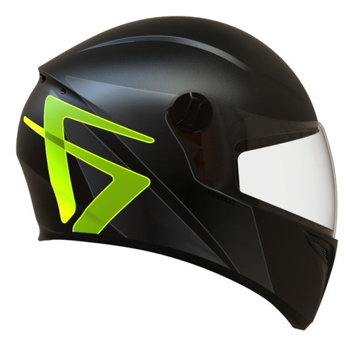 Casco Moto Integral Vertigo V50 Infinity Noct-amaril Fluo Xl