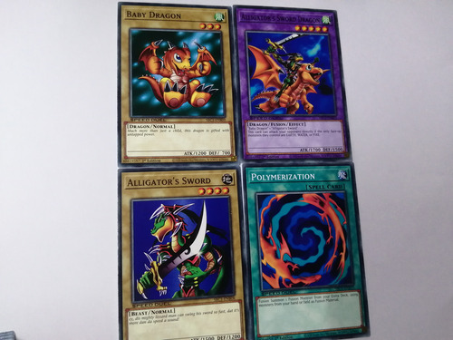 Speed Duels Yugioh Alligator + Baby Dragon + Poly + Fusion