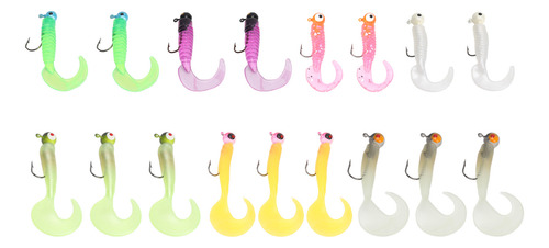 Señuelos De Pesca, 17 Unidades, Cebos De Silicona Suave Para
